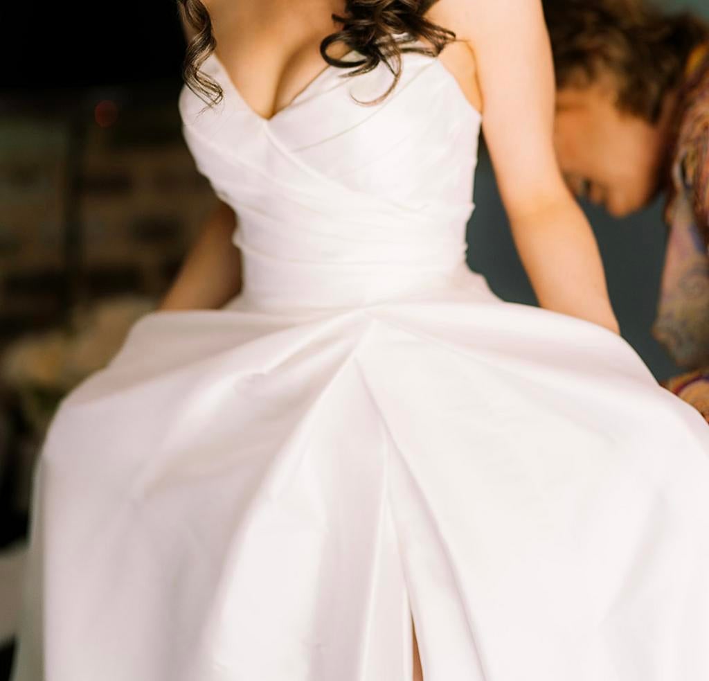 Trouwjurk Mori Lee - maat xs/s, Ophalen of Verzenden, Zo goed als nieuw, Wit, Trouwjurk
