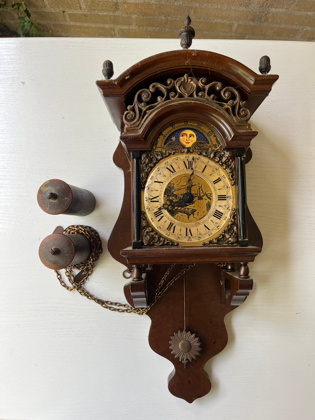 Prachtige Klassieke Sallander Wandklok (Warmink), Ophalen of Verzenden