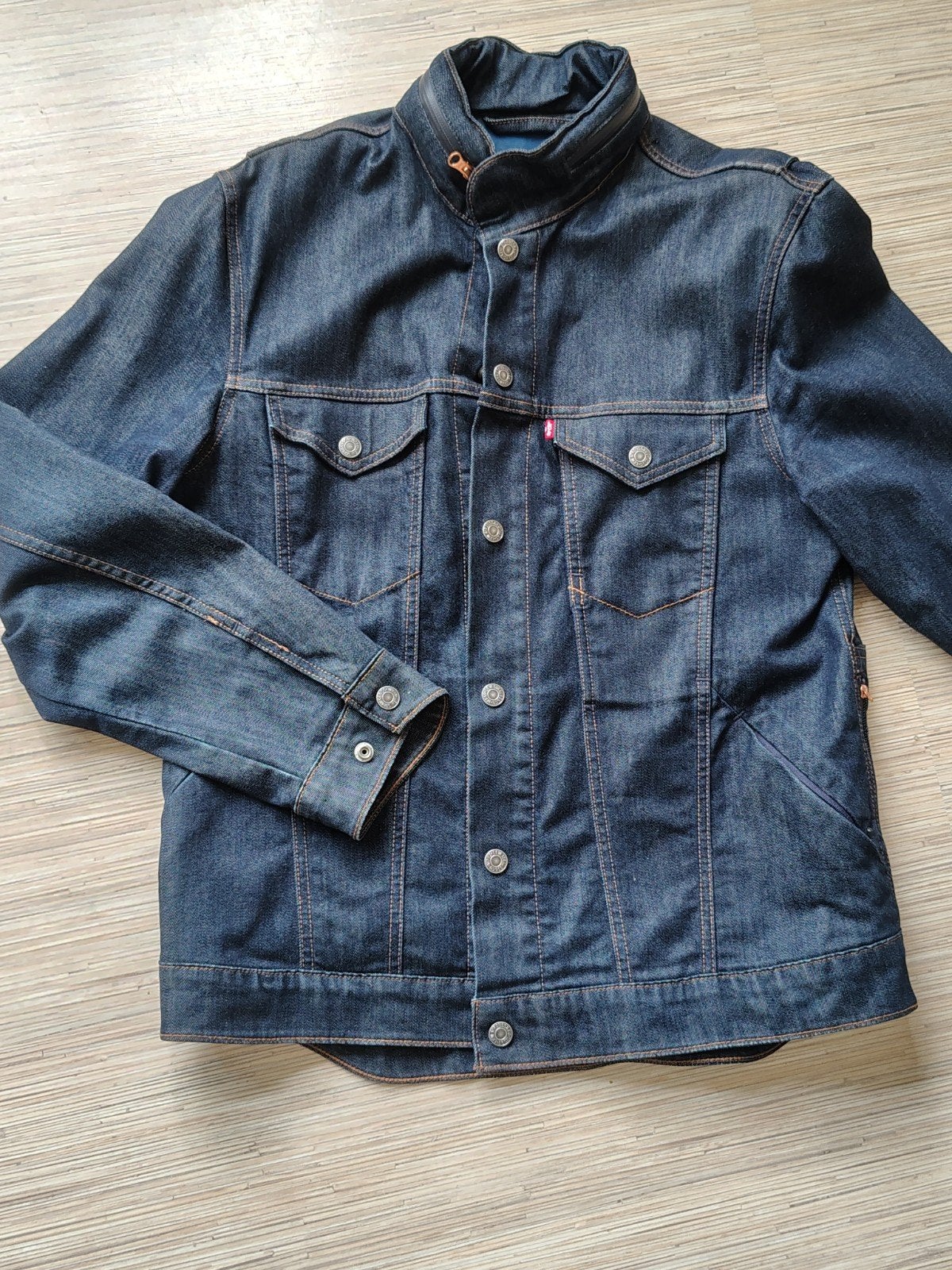 Levi's Commuter Trucker blauw denim woon werk jas, Kleding | Heren, Blauw, Maat 56/58 (XL), Ophalen of Verzenden, Zo goed als nieuw