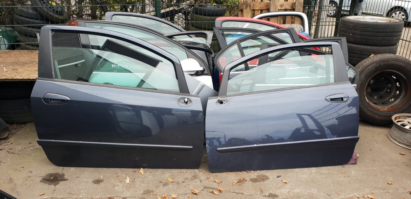 FIAT GRANDE PUNTO PORTIEREN LINKS + RECHTS  BJ 2006 TOT 2010, Gebruikt, -, Deur, -