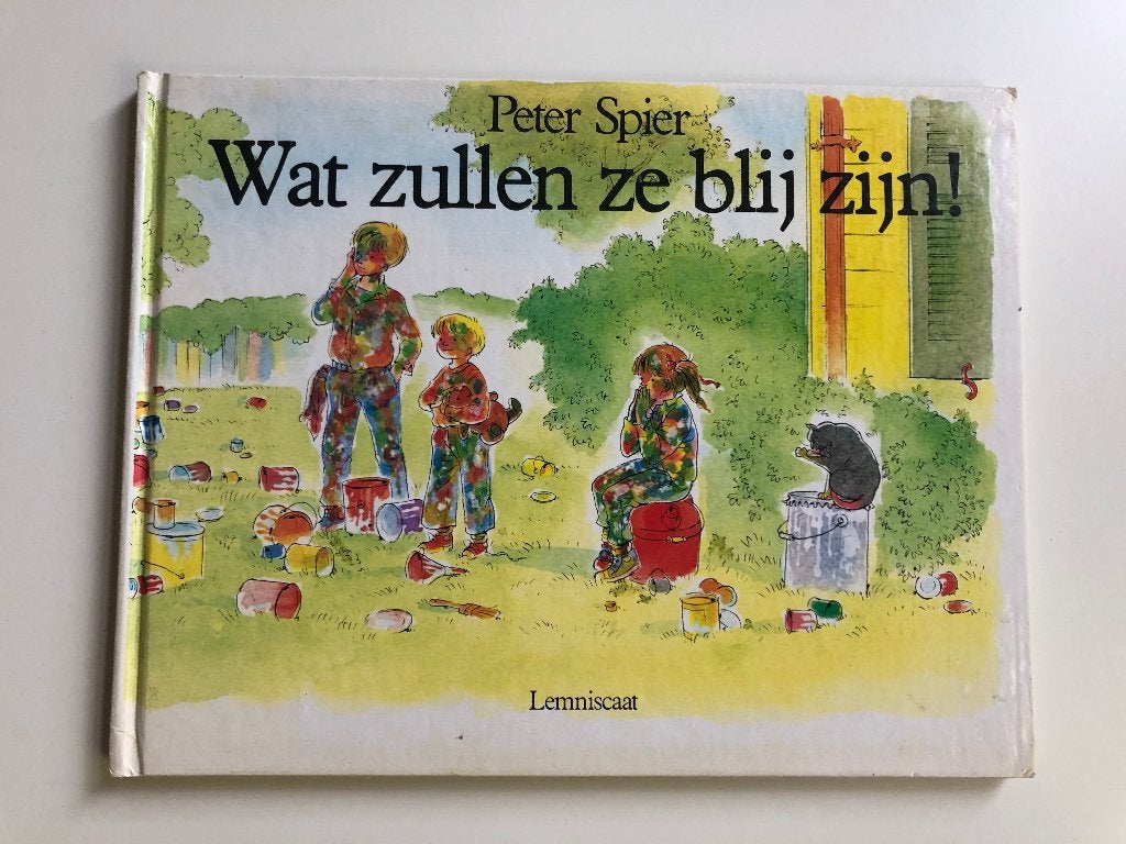 Wat zullen ze blij zijn! - Peter Spier, Ophalen of Verzenden, Gelezen, Peter Spier, Prentenboek