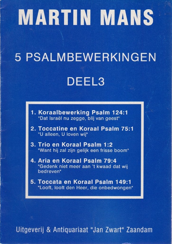 MARTIN MANS - KORAALBEWERKINGEN DEEL 3, Ophalen of Verzenden, Gebruikt, Artiest of Componist, Populair