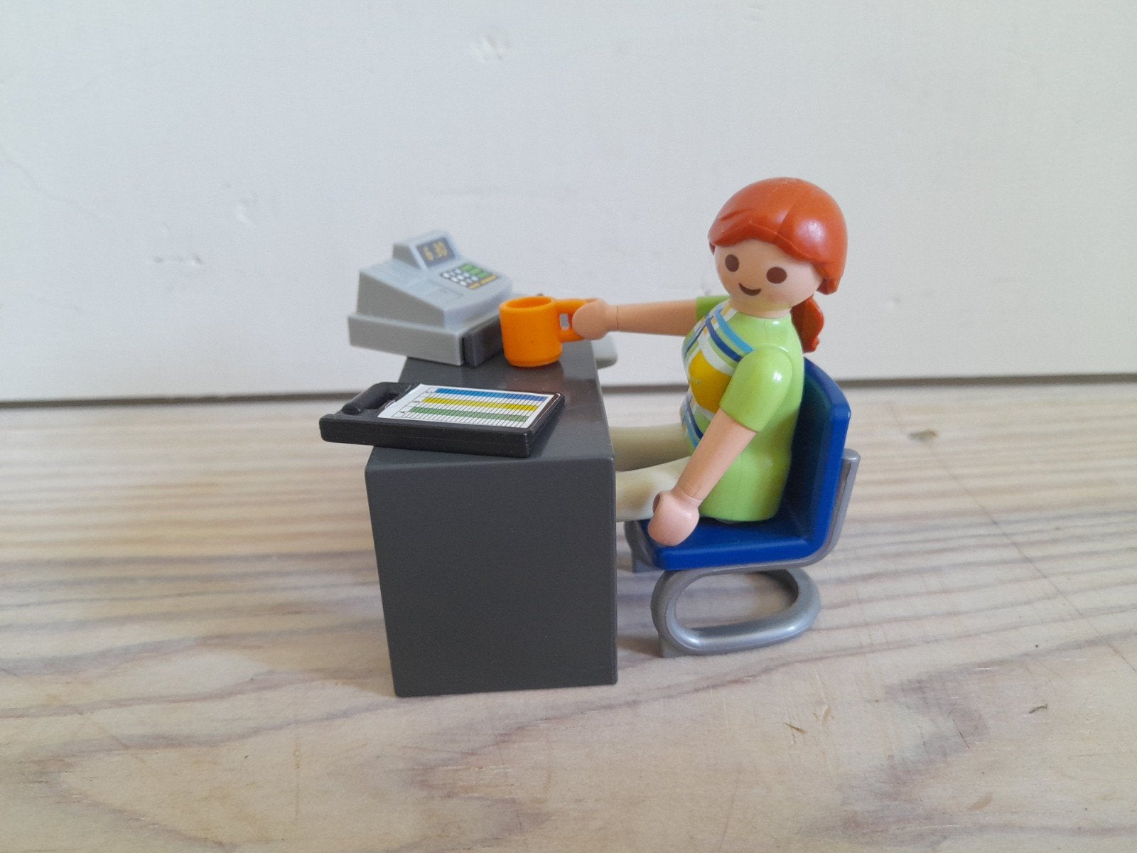 Playmobil werkende vrouw met kassa, Losse onderdelen, Overige typen, Ophalen of Verzenden, Zo goed als nieuw