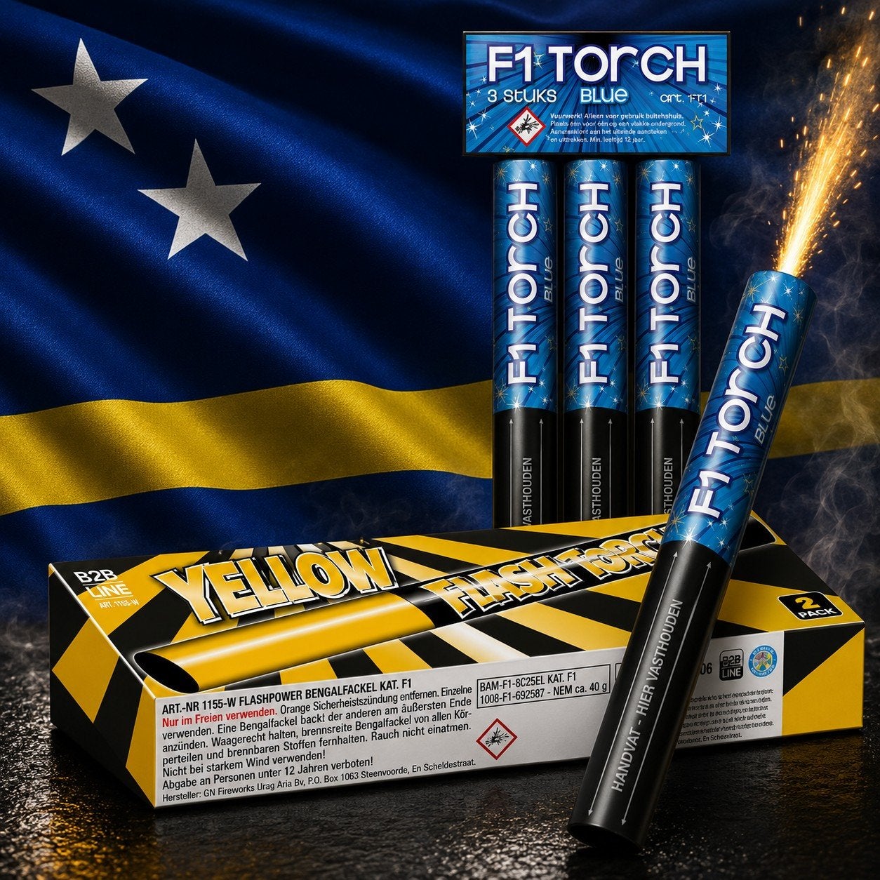 Vuurwerk Fakkels in diversen kleuren., Ophalen, Nieuw, Feestartikel, Overige