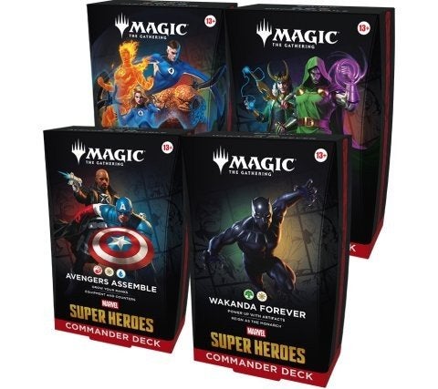 Magic The Gathering - Marvel Super Heroes Commander Deck set, Hobby en Vrije tijd, Ophalen of Verzenden, Nieuw, Speeldeck