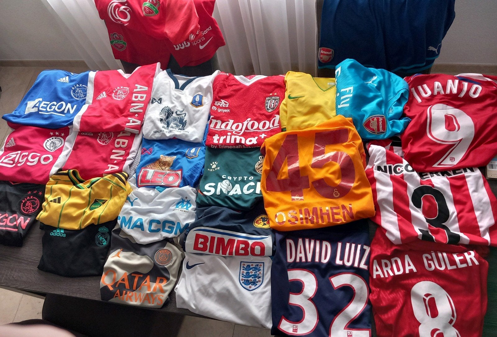 partij voetbalshirts, origineel fanshop  Ajax, Psg,, Ophalen of Verzenden