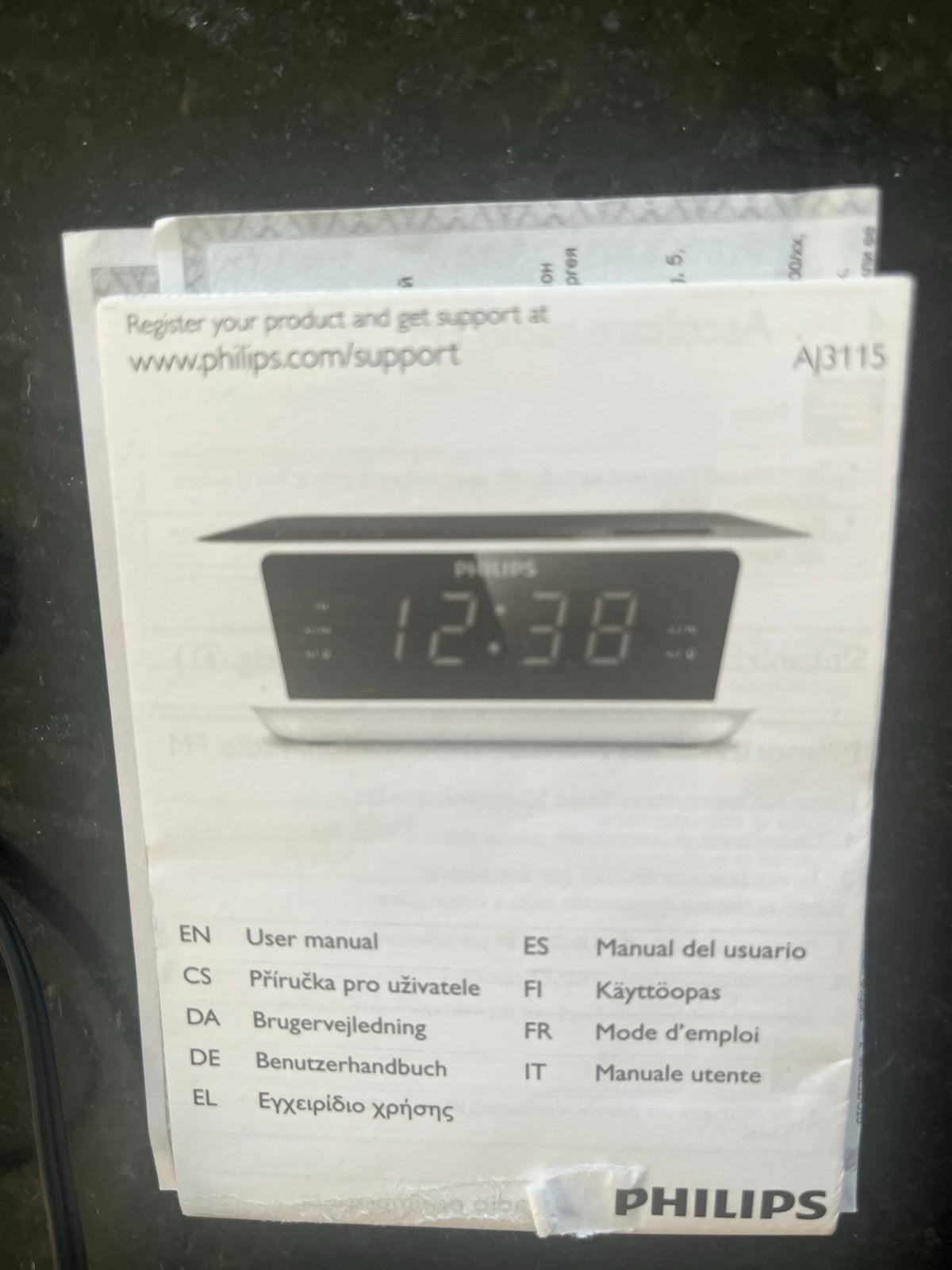 Philips AJ3115/12 Digitale Wekkerradio met FM-Tuner, Ophalen, Nieuw, Digitaal
