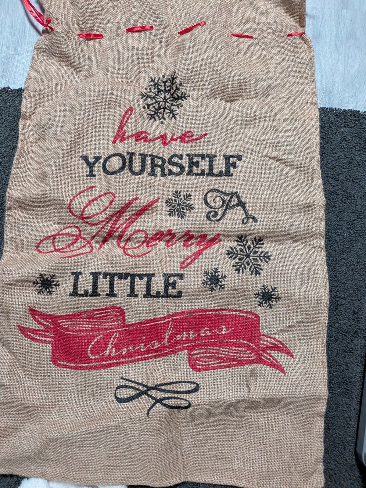 kerst cadeau zak jute. nieuw met kaartje, Ophalen of Verzenden