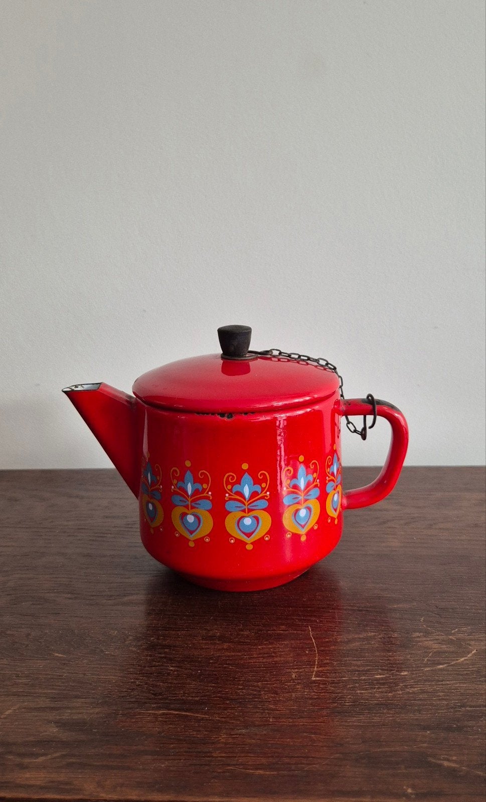 Grand'Mere emaille vintage theepot, Antiek en Kunst, Antiek | Emaille, Ophalen of Verzenden