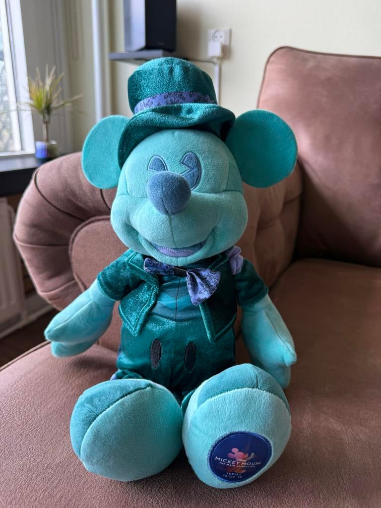 Disney Mickey Mouse haunted mansion 50th Anniversary Knuffel, Ophalen, Mickey Mouse, Zo goed als nieuw, Knuffel