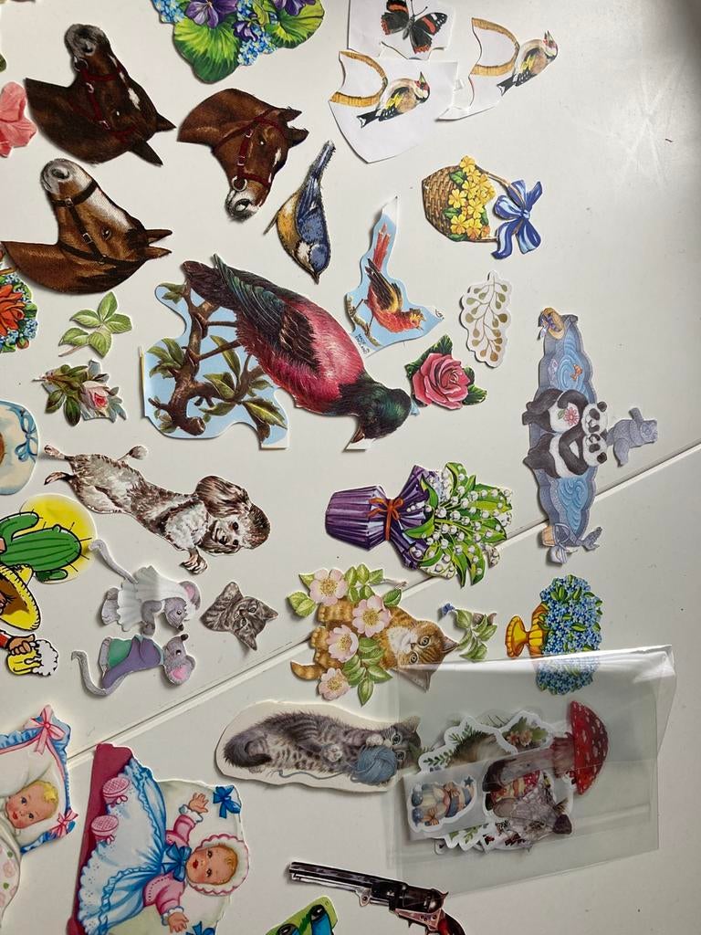 Stickers / poesieplaatjes / knutselen, Ophalen of Verzenden
