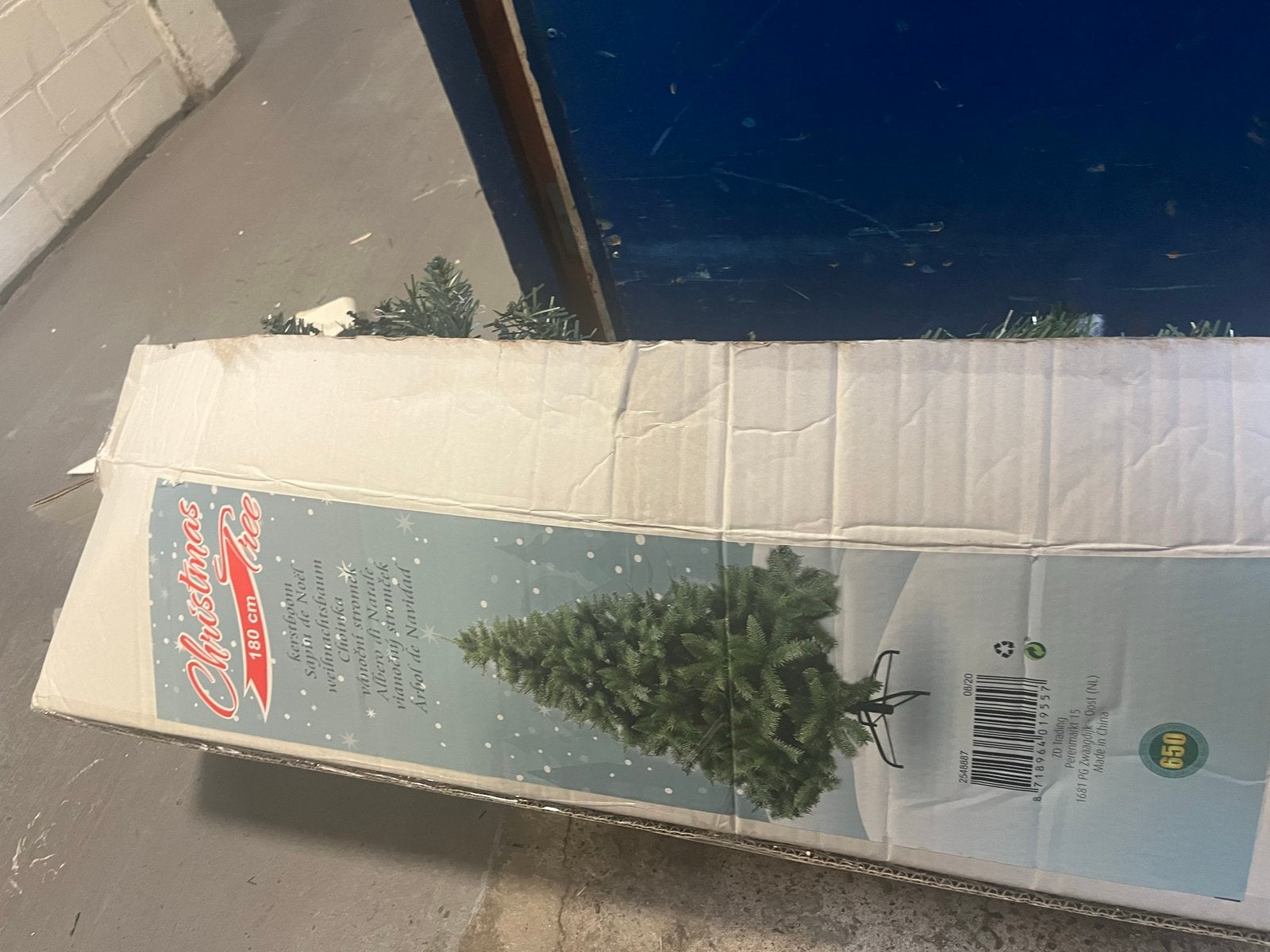 Kerstboom zonder voet, Ophalen of Verzenden, Zo goed als nieuw