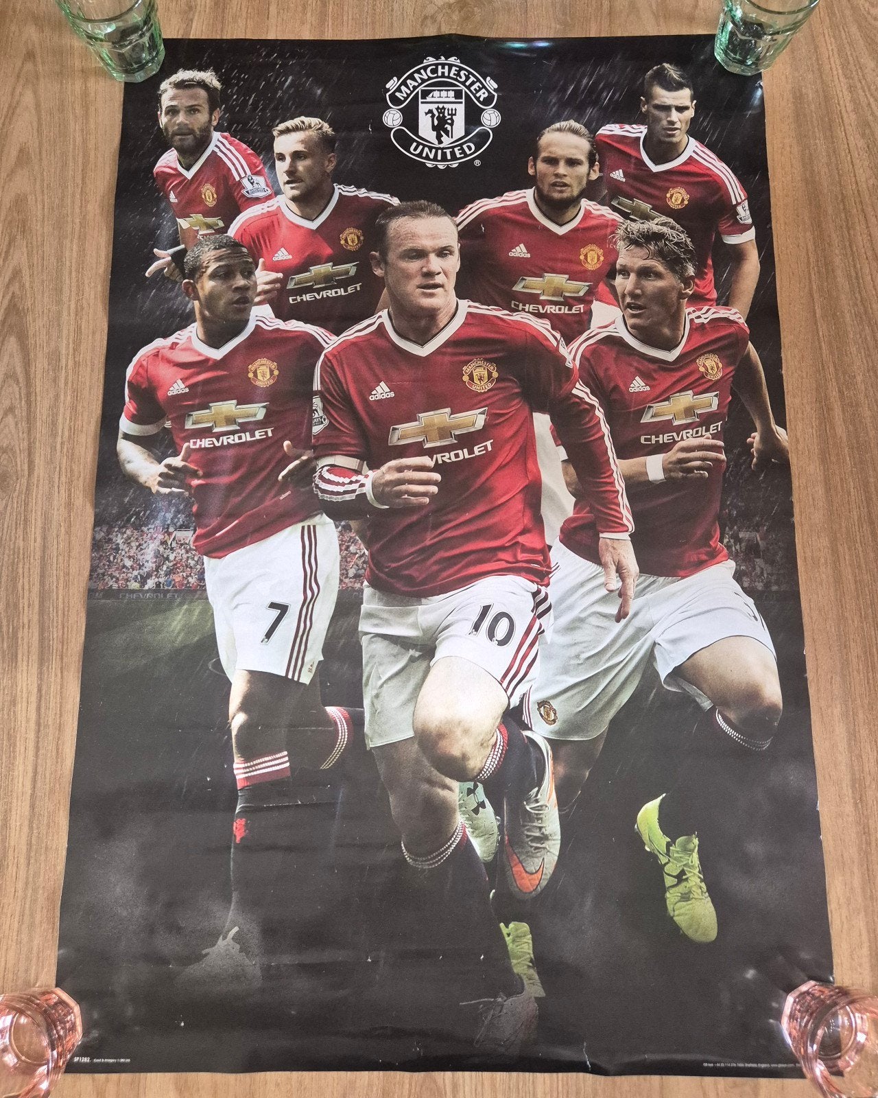 2x poster Manchester United / Wayne Rooney, Ophalen of Verzenden, Gebruikt