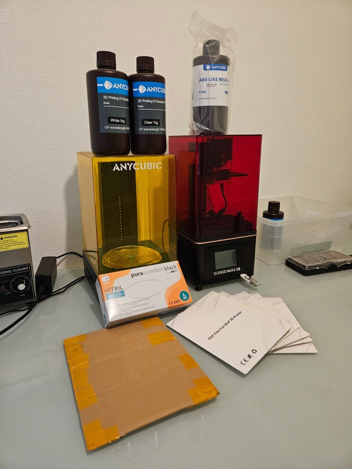 Elegoo Mars 2D 3D-printer met was- en uithardingsstation, Ophalen, Elegoo, Resin/Hars, Zo goed als nieuw