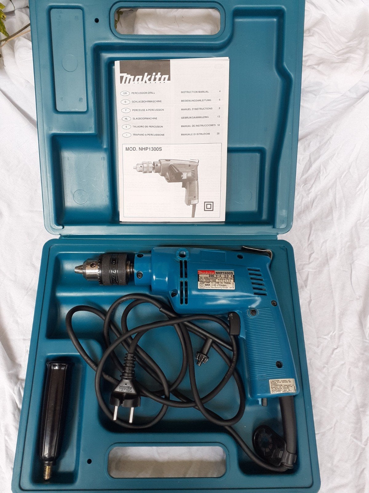 Makita klopboormachine NHP1300S., Boormachine, Ophalen of Verzenden, Zo goed als nieuw, Variabele snelheid
