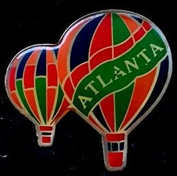 Atlanta ballon pin, Verzenden, Nieuw, Transport, Speldje of Pin