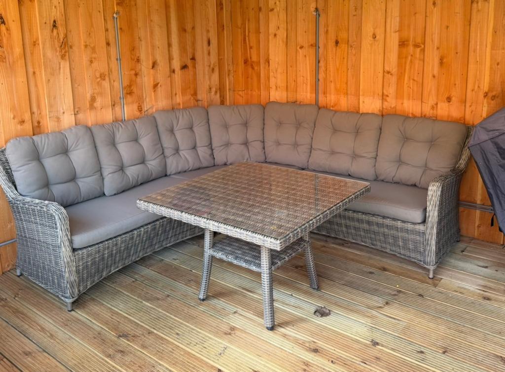 Loungeset, Ophalen of Verzenden, Zo goed als nieuw, Wicker