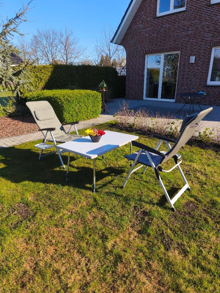 Robuuste camping tafel (115x69 cm), Ophalen, Gebruikt