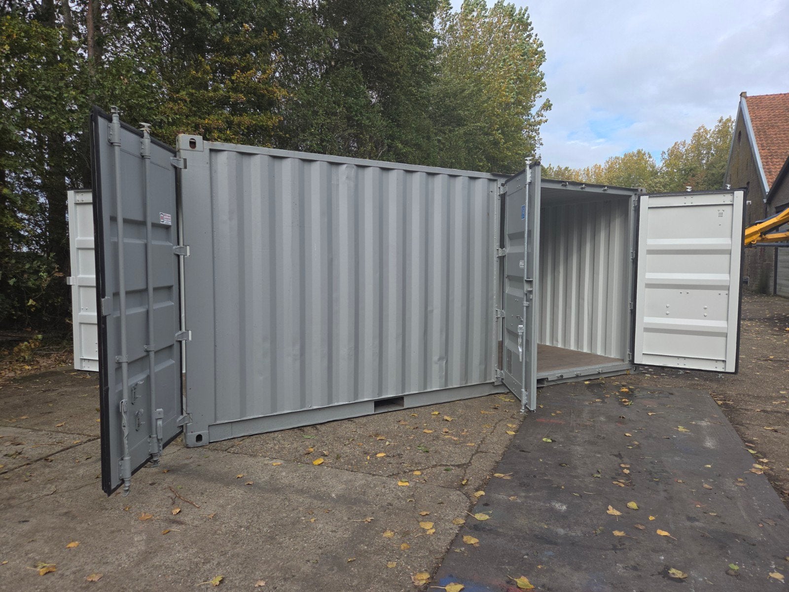 20 ft zeecontainer met extra zijdeuren, Ophalen of Verzenden