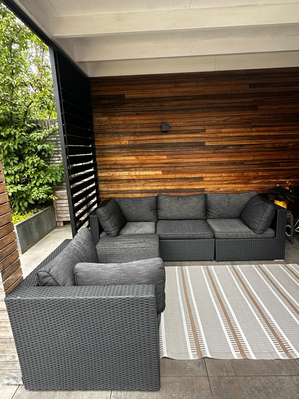 PR & Design Wicker Loungeset, Tuin en Terras, Ophalen, 5 zitplaatsen, Gebruikt, Loungeset