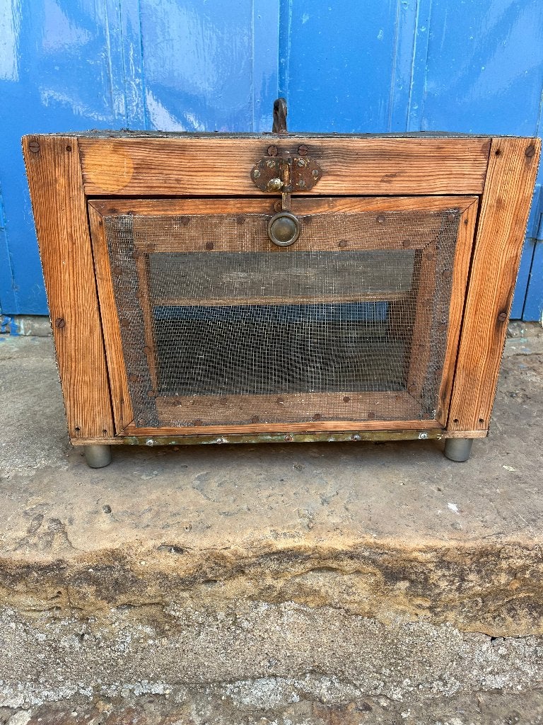 brocante frans kaaskastje vliegenkast, Ophalen