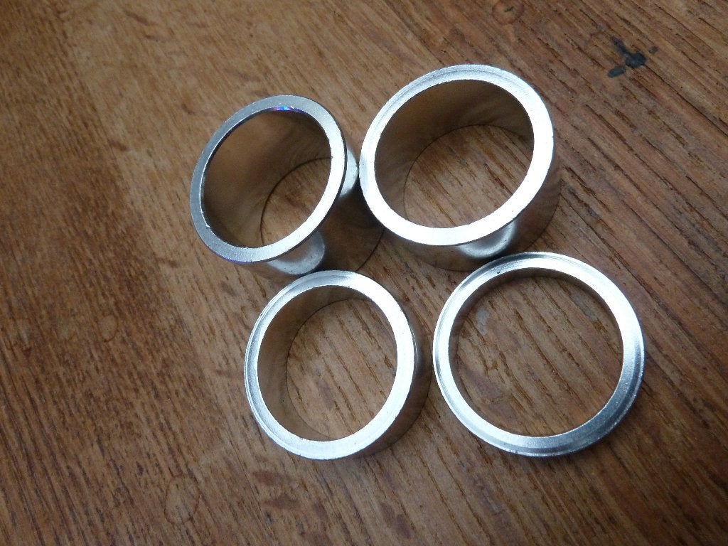 BBB AluSpace 1" spacers 5/10/15/20mm zilver, Mountainbike, Overige typen, Nieuw, Ophalen of Verzenden