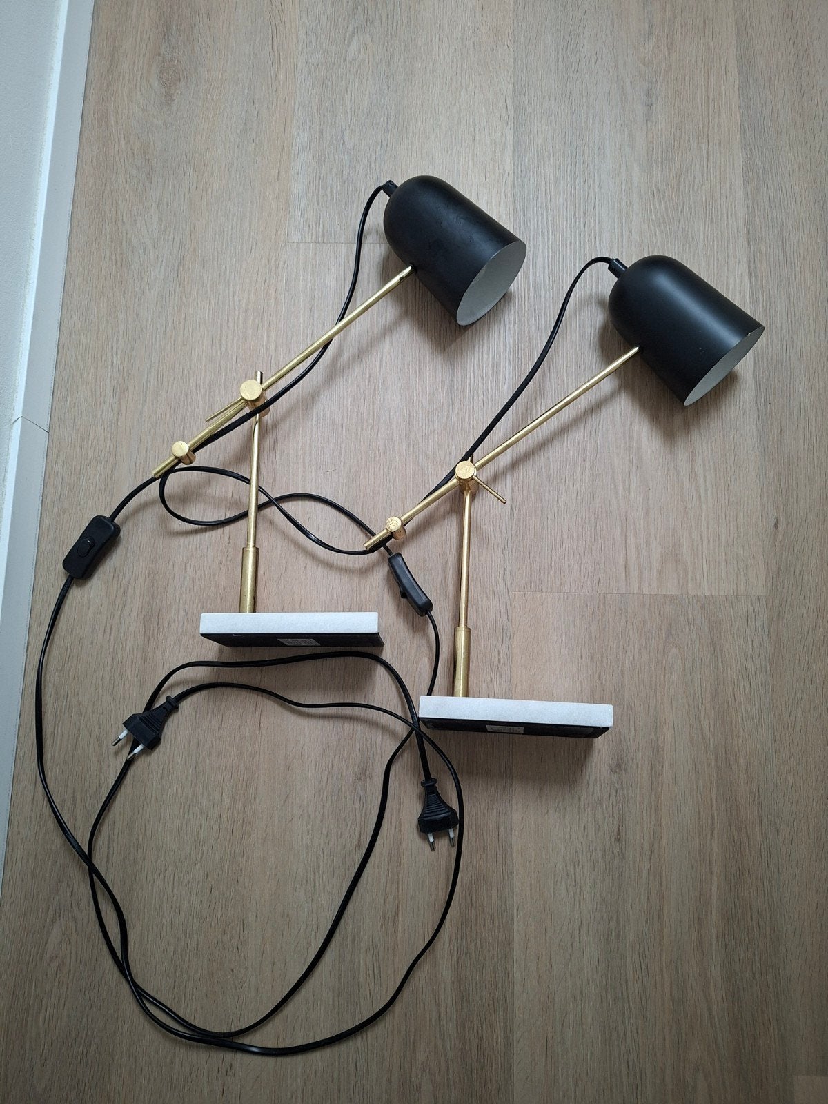 Twee Lifa Living tafellampen met stenen voet, E14 fitting, Ophalen, E14 (klein)