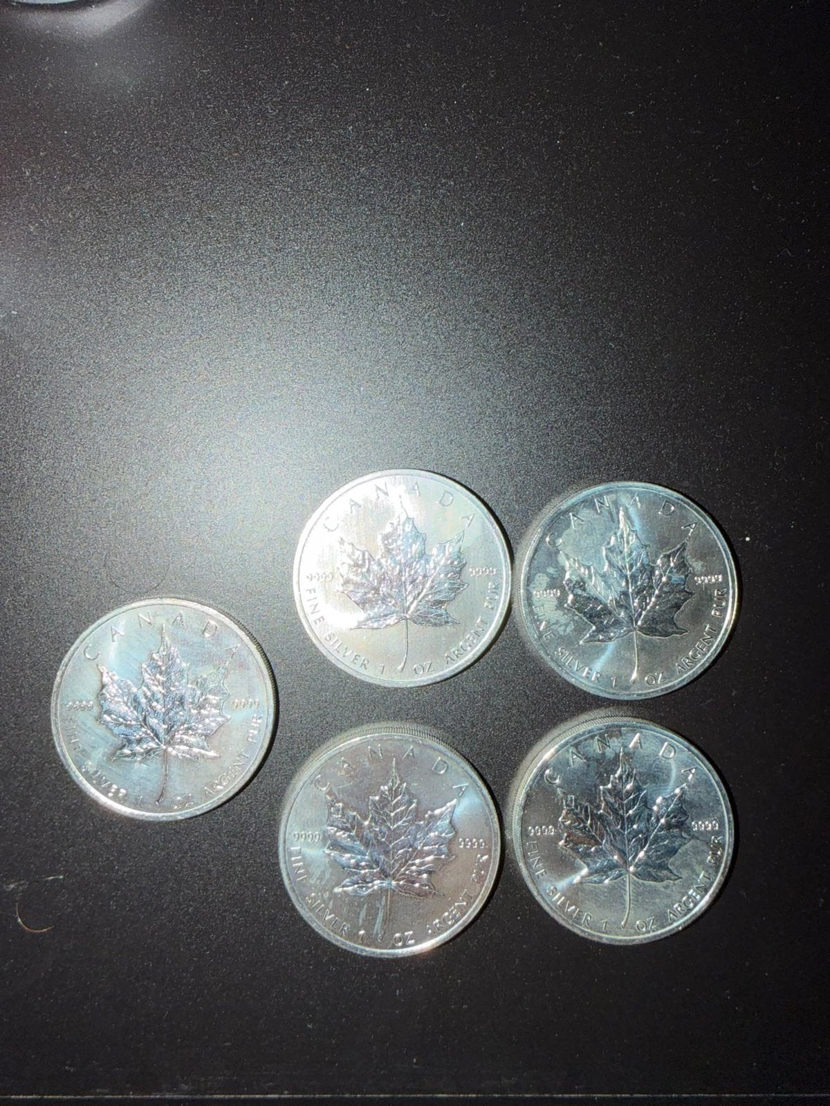9 troy ounce munten oa maple leaf alles in 1 koop, Ophalen of Verzenden, Vóór koninkrijk, Overige waardes