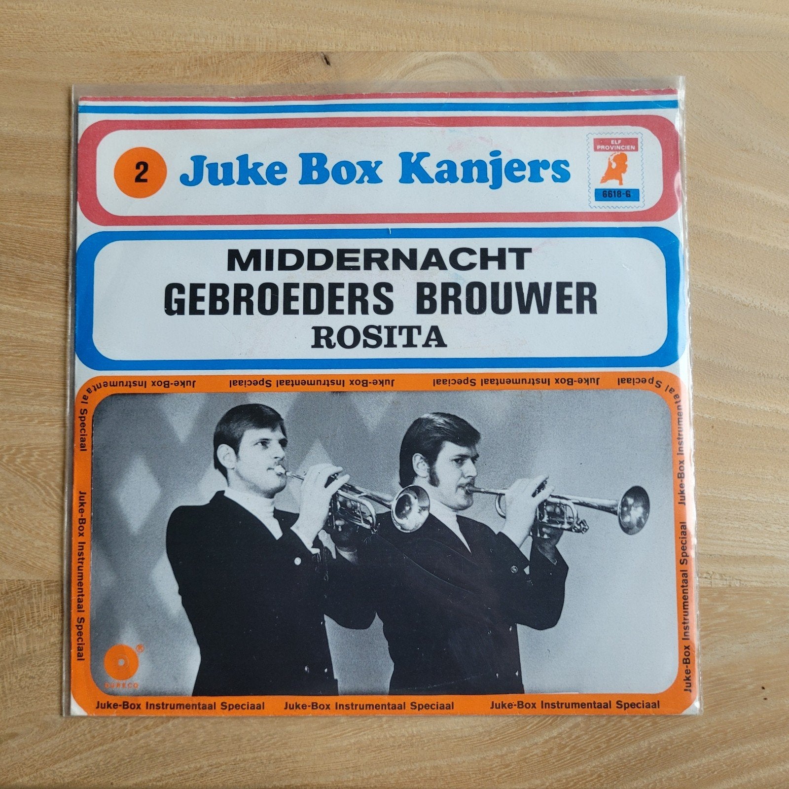 Juke Box Kanjers - Middernacht / Rosita (Gebroeders Brouwer), Gebruikt, 7 inch, Ophalen of Verzenden, EP