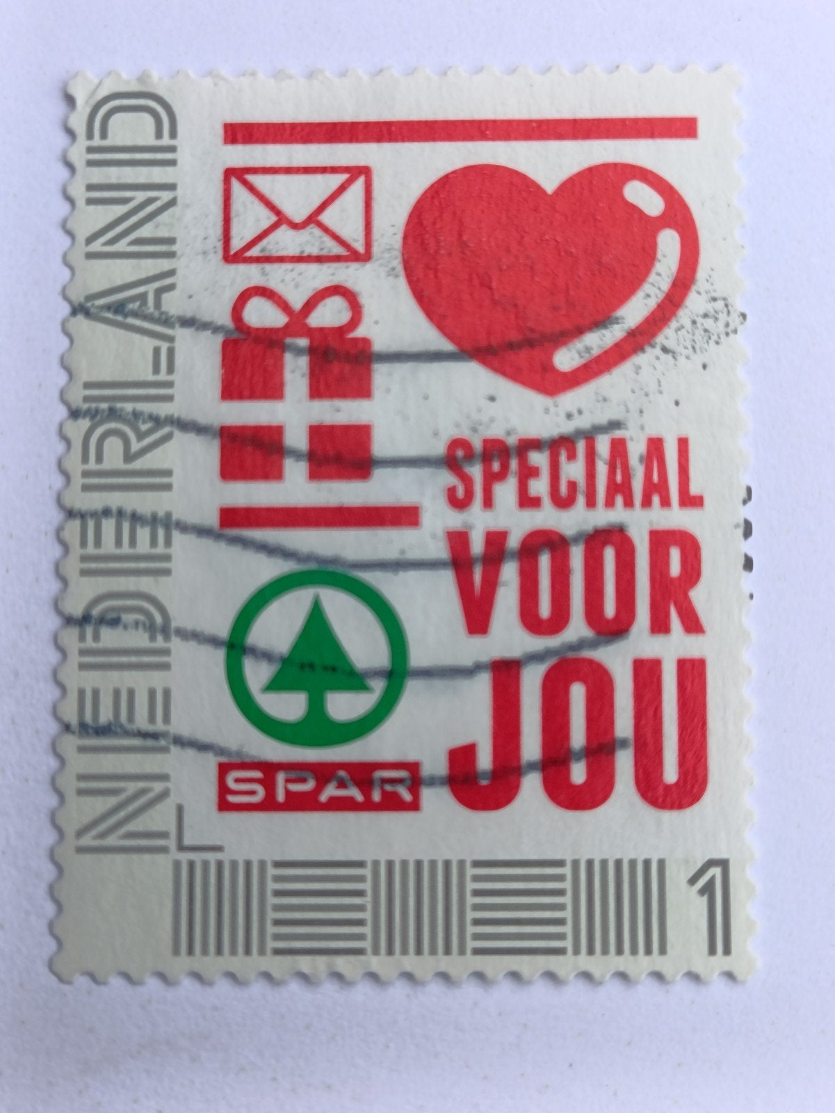 Persoonlijke postzegel 'Speciaal voor jou' met SPAR logo, Postzegels en Munten, Ophalen of Verzenden