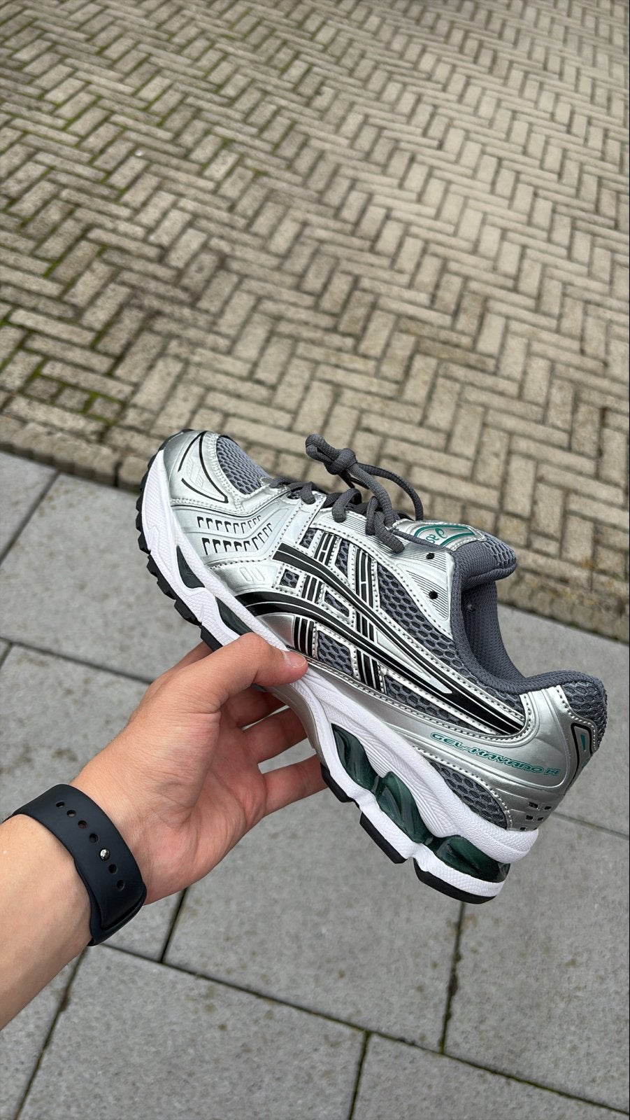 ASICS GEL-Kayano 14 Sneakers - Zilver/Grijs, Ophalen of Verzenden, Nieuw, Overige kleuren, Sneakers of Gympen