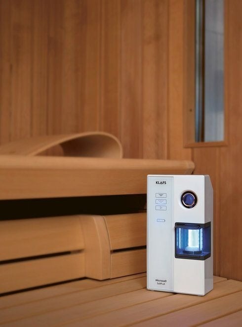 Sauna klafs microsalt, SaltProX. Zuivert de luchtwegen, Sport en Fitness, Sauna, Ophalen of Verzenden, Zo goed als nieuw, Toebehoren