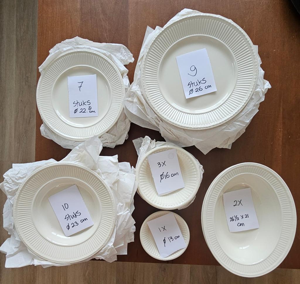 Tafelserviesgoed wedgwood Edme, Ophalen, Zo goed als nieuw, Bord(en), Wedgwood