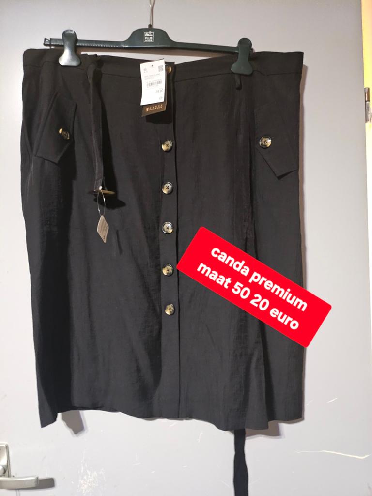Canda premium  maat 50, Kleding | Dames, Rokken, Zwart, Maat 46/48 (XL) of groter, Nieuw, Ophalen of Verzenden