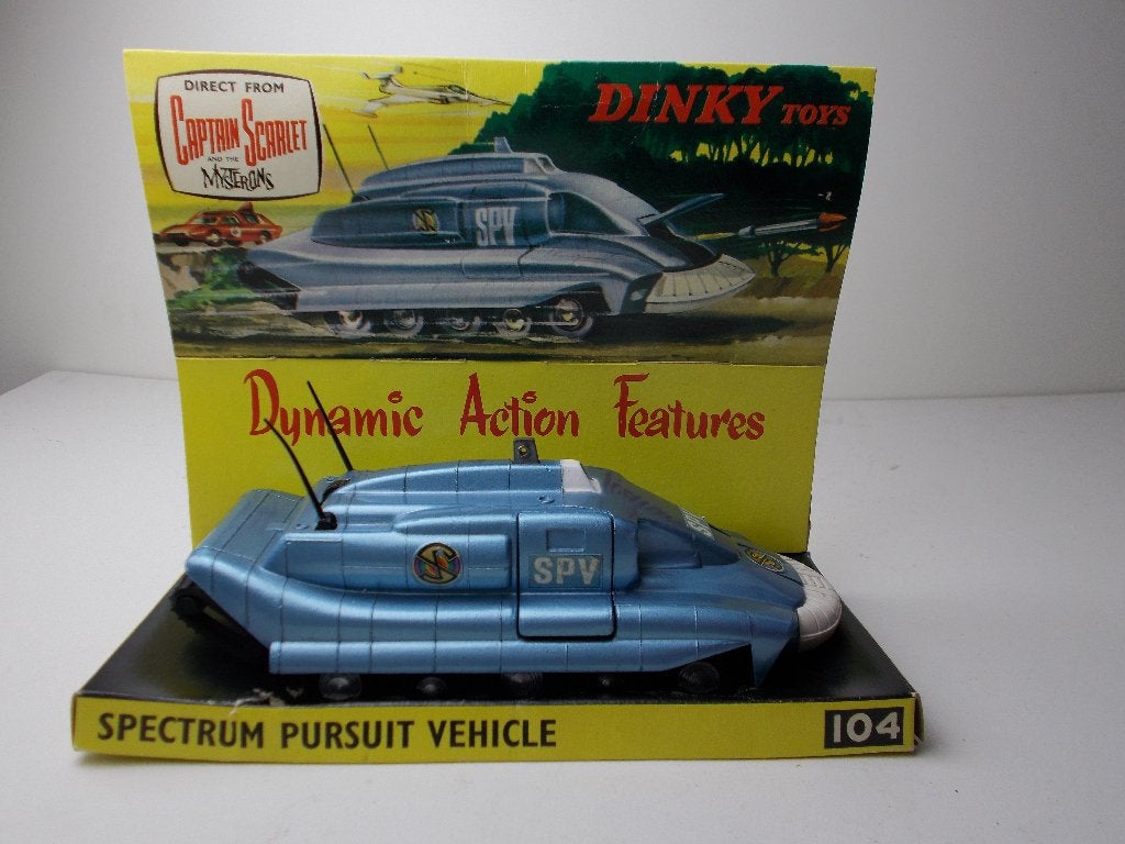 1968 Dinky Toys 104 SPECTRUM PURSUIT VEHICLE +ORIGINELE DOOS