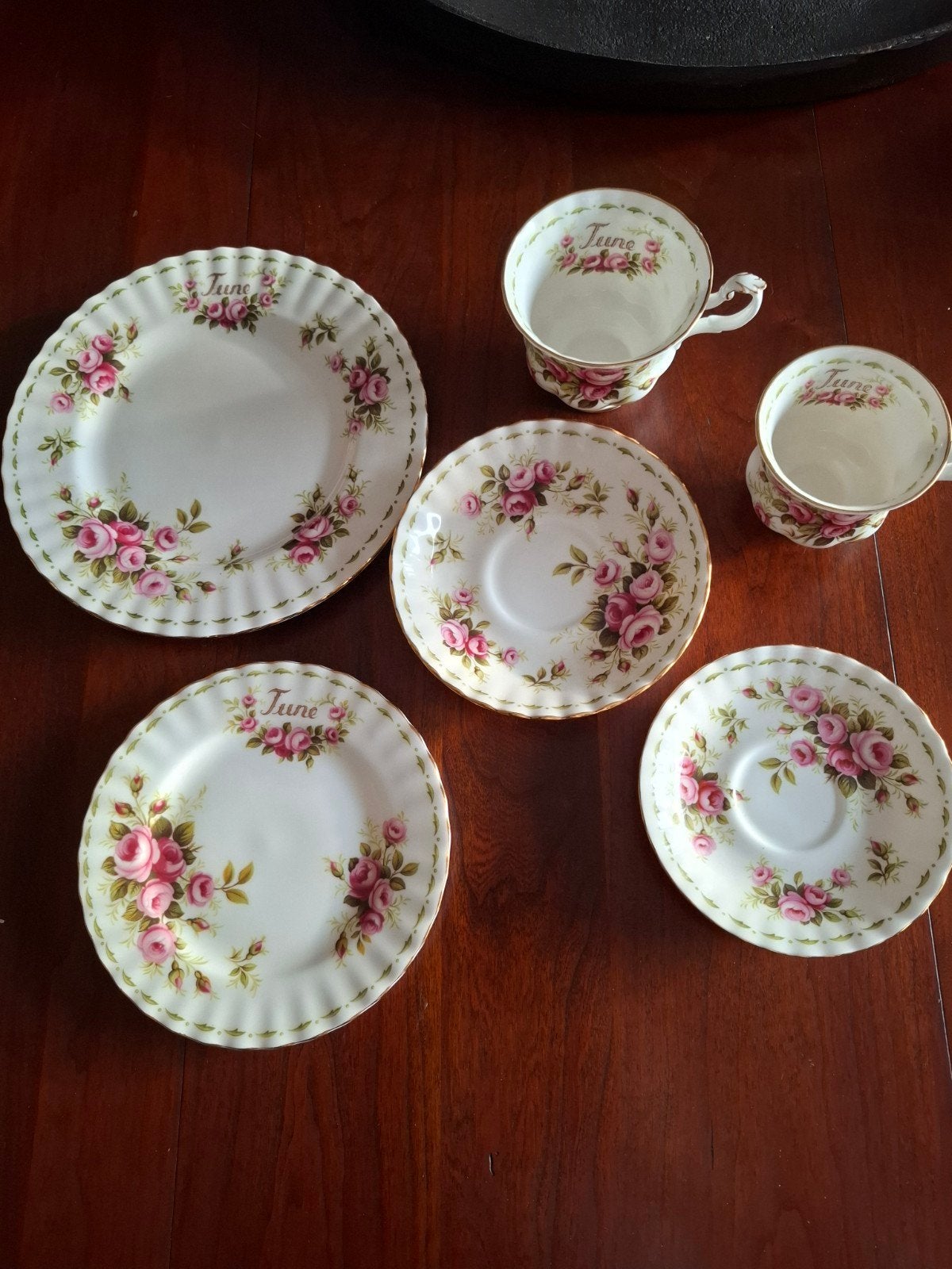 Royal Albert Old Country Roses 'June' 6 delig set, Ophalen of Verzenden