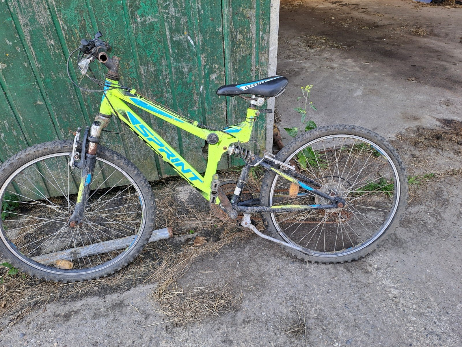 Sprint mountainbike - opknapper, Gebruikt, Velgrem, Versnellingen, Minder dan 49 cm