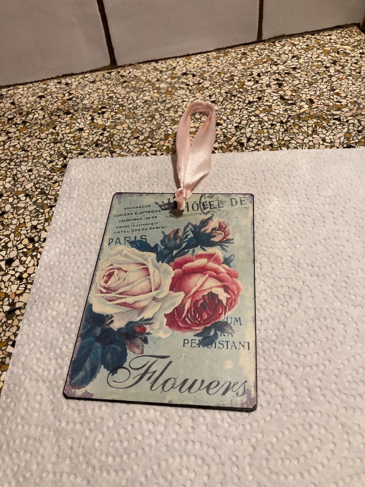 Lief metalen plaatje, Antiek en Kunst, Curiosa en Brocante, Ophalen of Verzenden