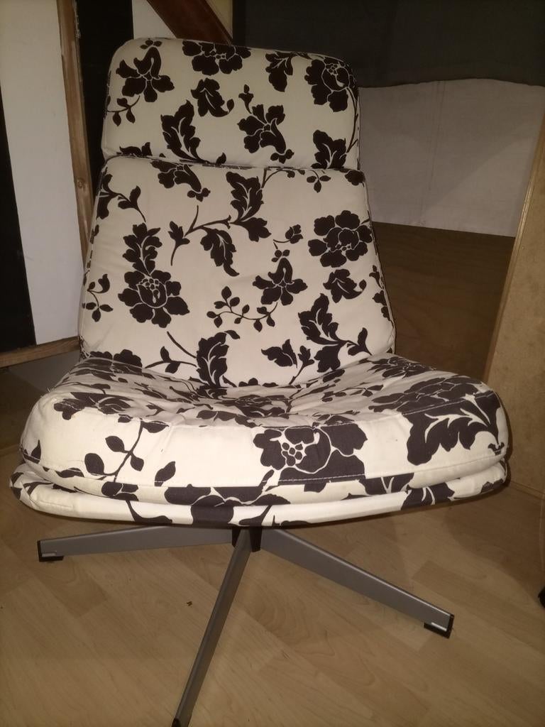 IKEA Havberg draaifauteuil met bloemenprint, Ophalen, Gebruikt, Overige kleuren, Modern, Bloemenprint