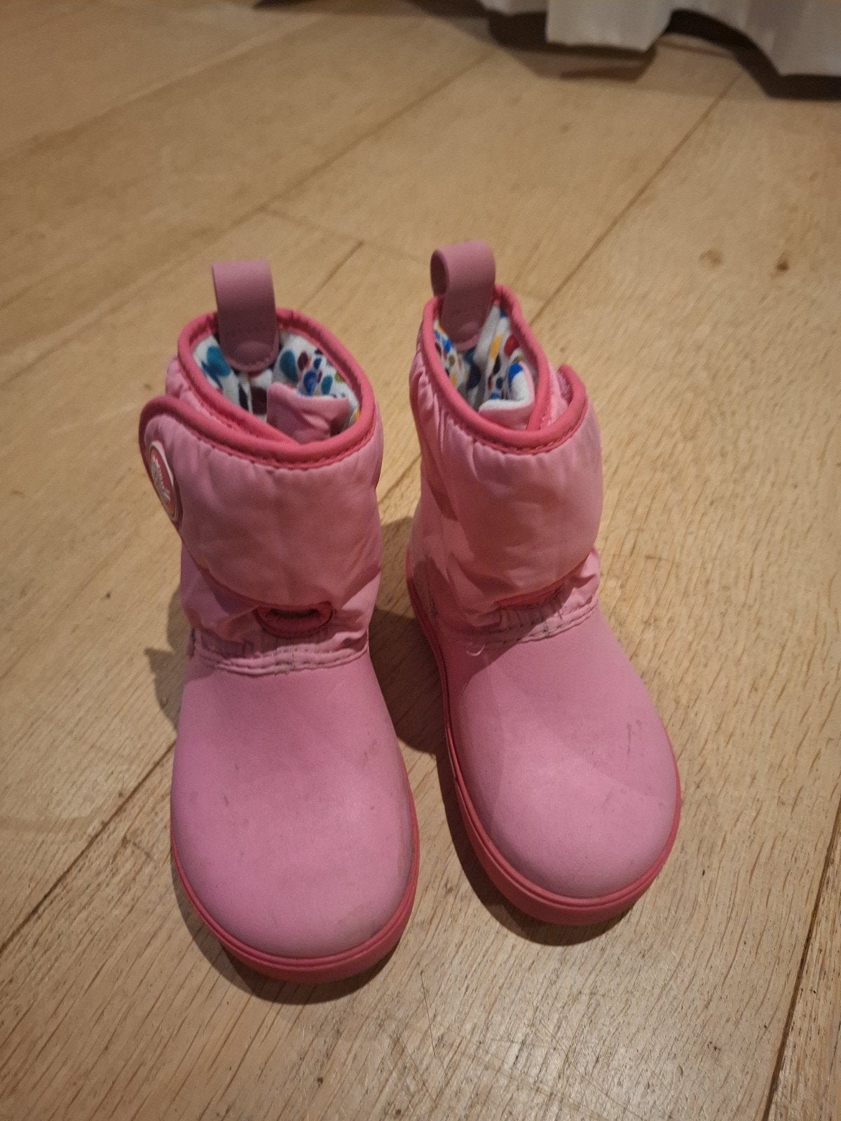Roze Crocs laarzen maat 28/29 snowboots, Gebruikt, Crocs, Meisje, Ophalen of Verzenden