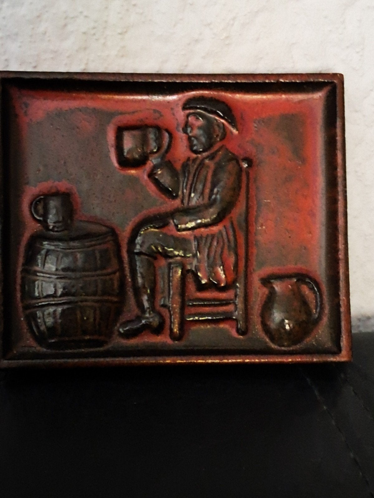 Vintage Brueghel tegel aardewerk 100x115mm - Geheel gaaf, Ophalen of Verzenden