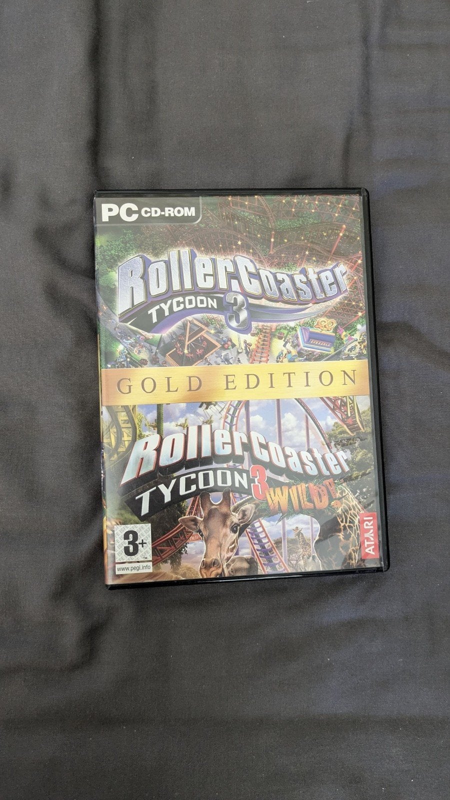 RollerCoaster Tycoon 3 Gold Edition PC CD-ROM, Gebruikt, 1 speler, Ophalen of Verzenden, Vanaf 3 jaar