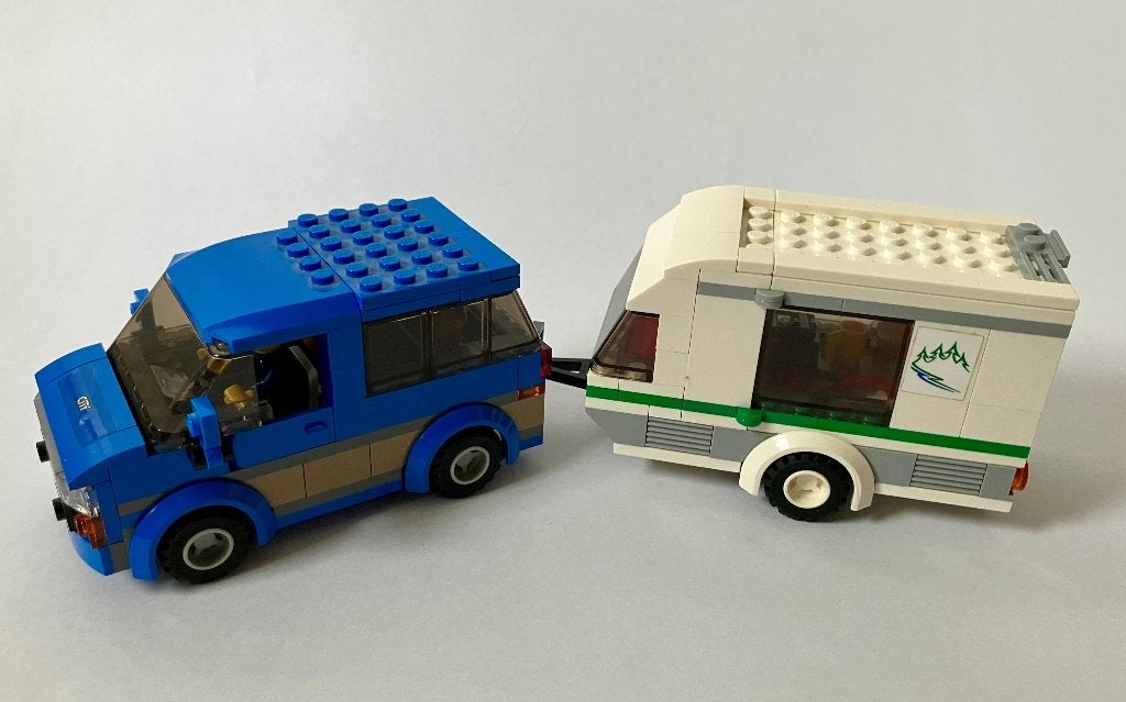 Lego City 60117 Busje & caravan met barbecue en hond, Kinderen en Baby's, City, Lego, Inclusief instructies, Ophalen of Verzenden