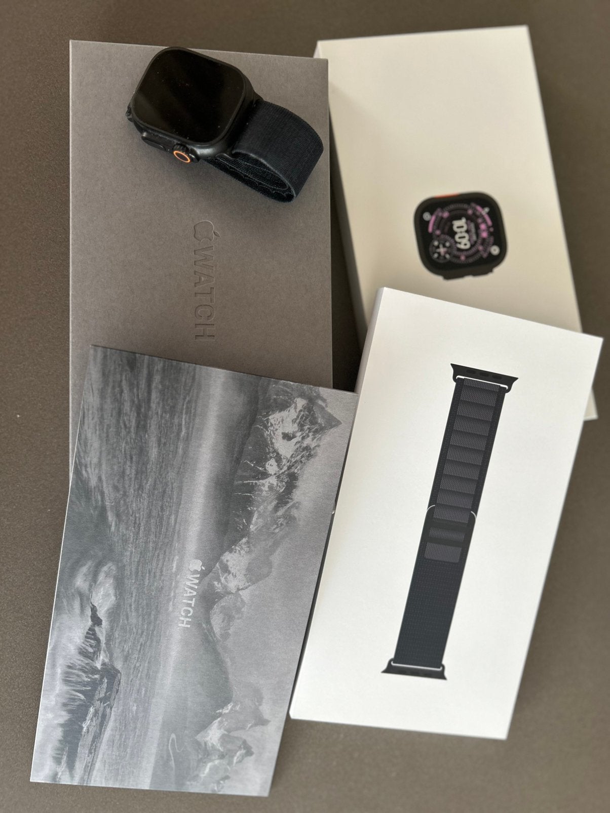 Apple Watch Ultra 3 GPS + Cellular 49 mm black Titanium case, Ophalen, Zwart, IOS, Zo goed als nieuw