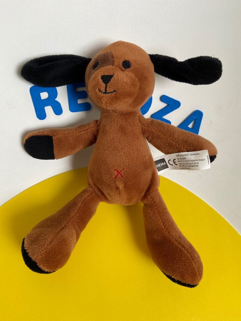 K1636 hema hond hondje bruin, Ophalen of Verzenden, Zo goed als nieuw, Overige typen