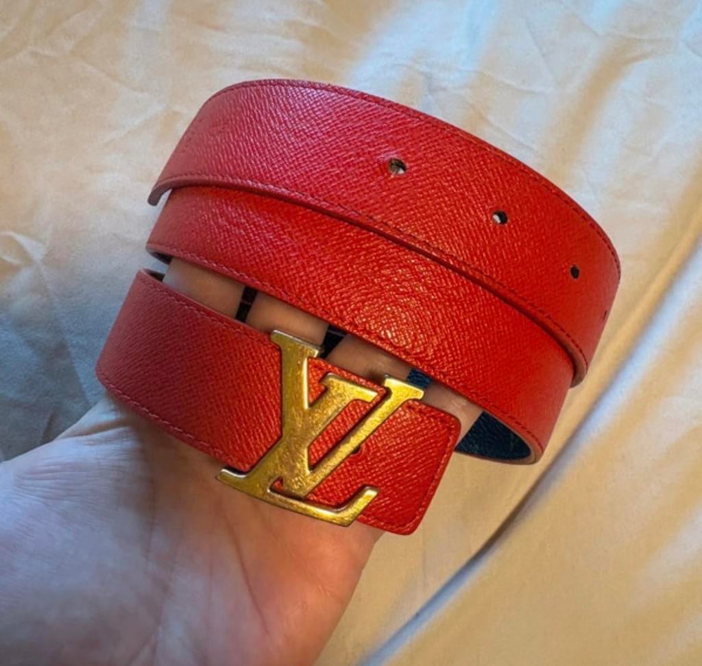 Louis Vuitton Riem Maat 80 - Omkeerbaar met Afneembare Gesp, 80 tot 90 cm, Echt leder, Ophalen of Verzenden, Gedragen