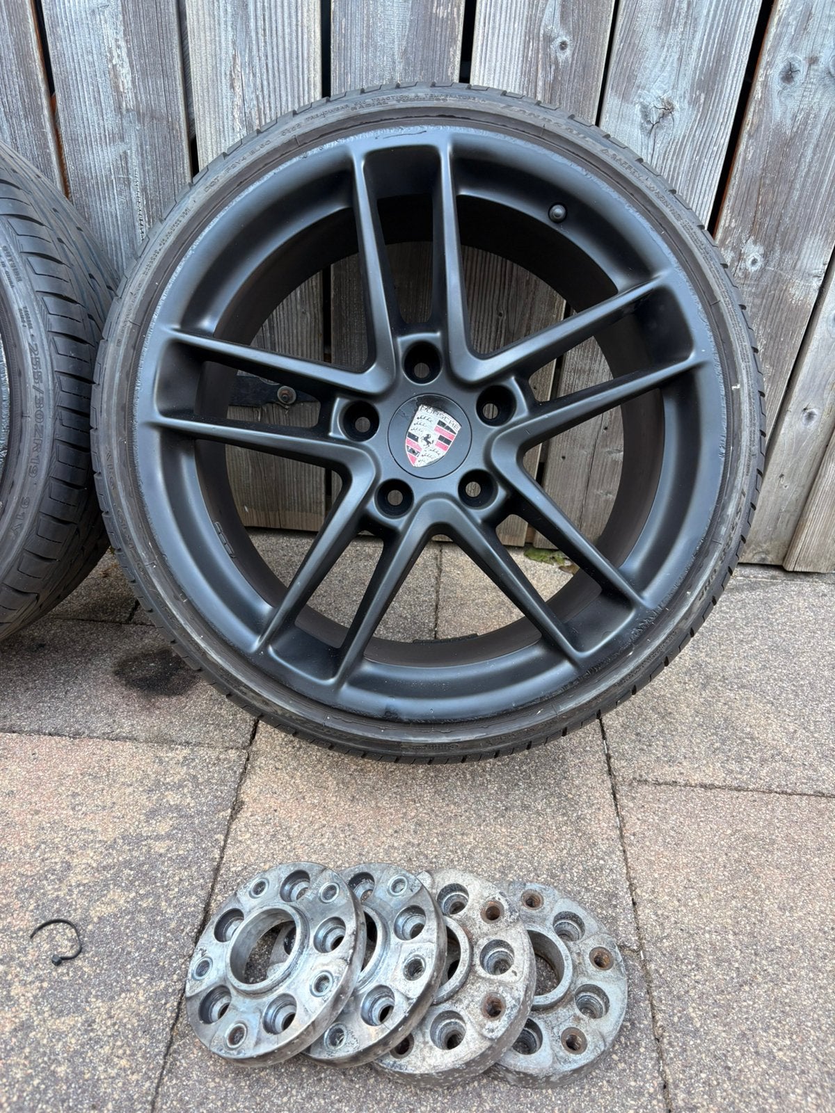 Porsche 20 inch velgen - steekadapters van 5x112 naar 5x130, Ophalen, Gebruikt, Banden en Velgen, 235 mm