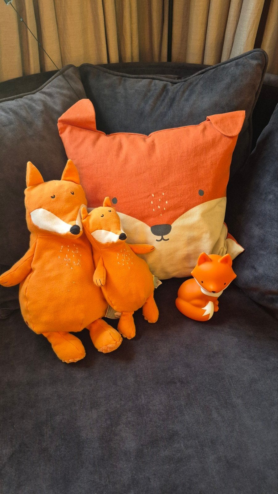 Leuke vossen knuffels en lampje, Ophalen, Oranje, Overige merken, Zo goed als nieuw