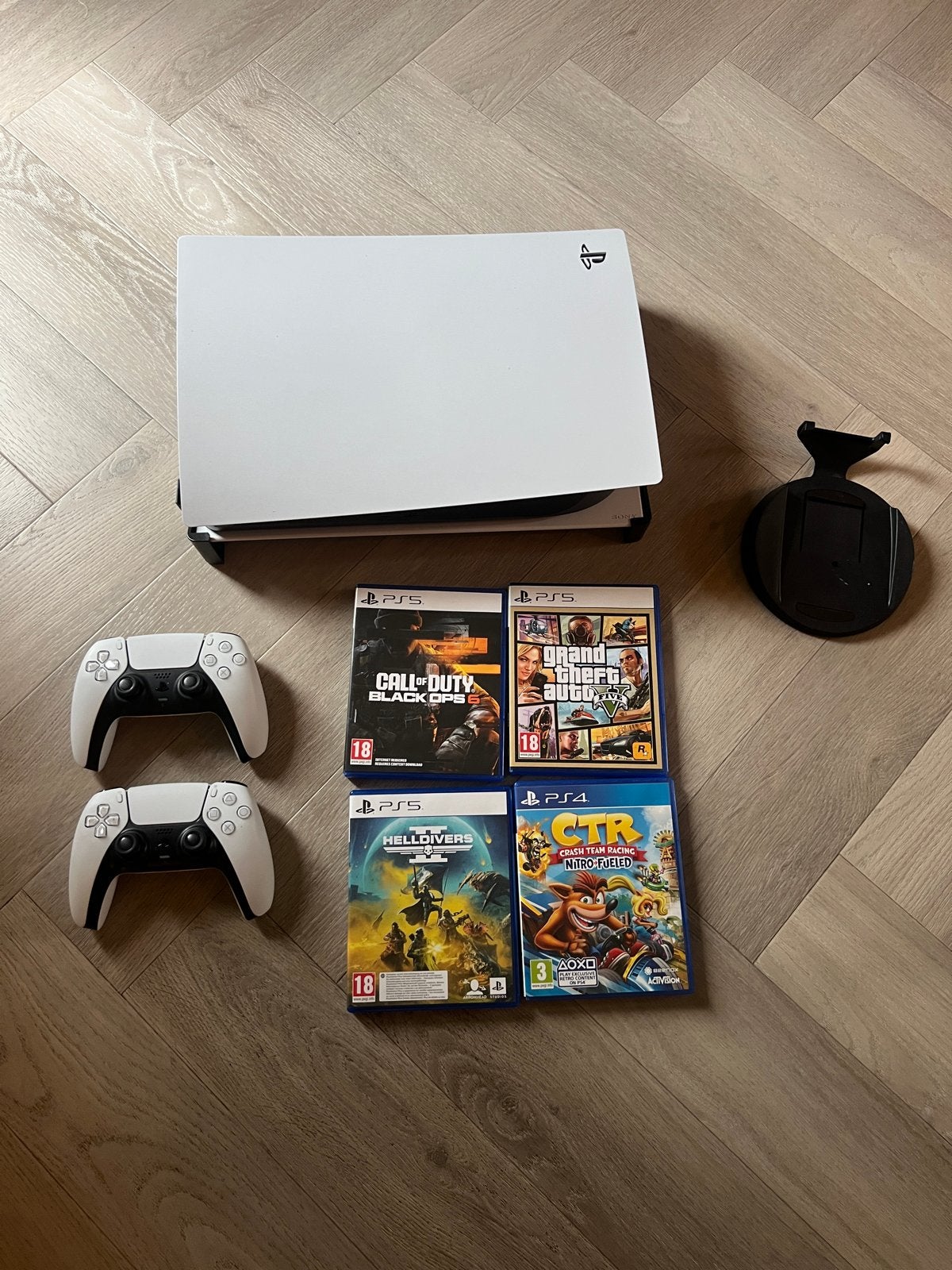 Sony PlayStation 5 Disc versie - 2 controllers - 4 games, Ophalen, Gebruikt, Playstation 5