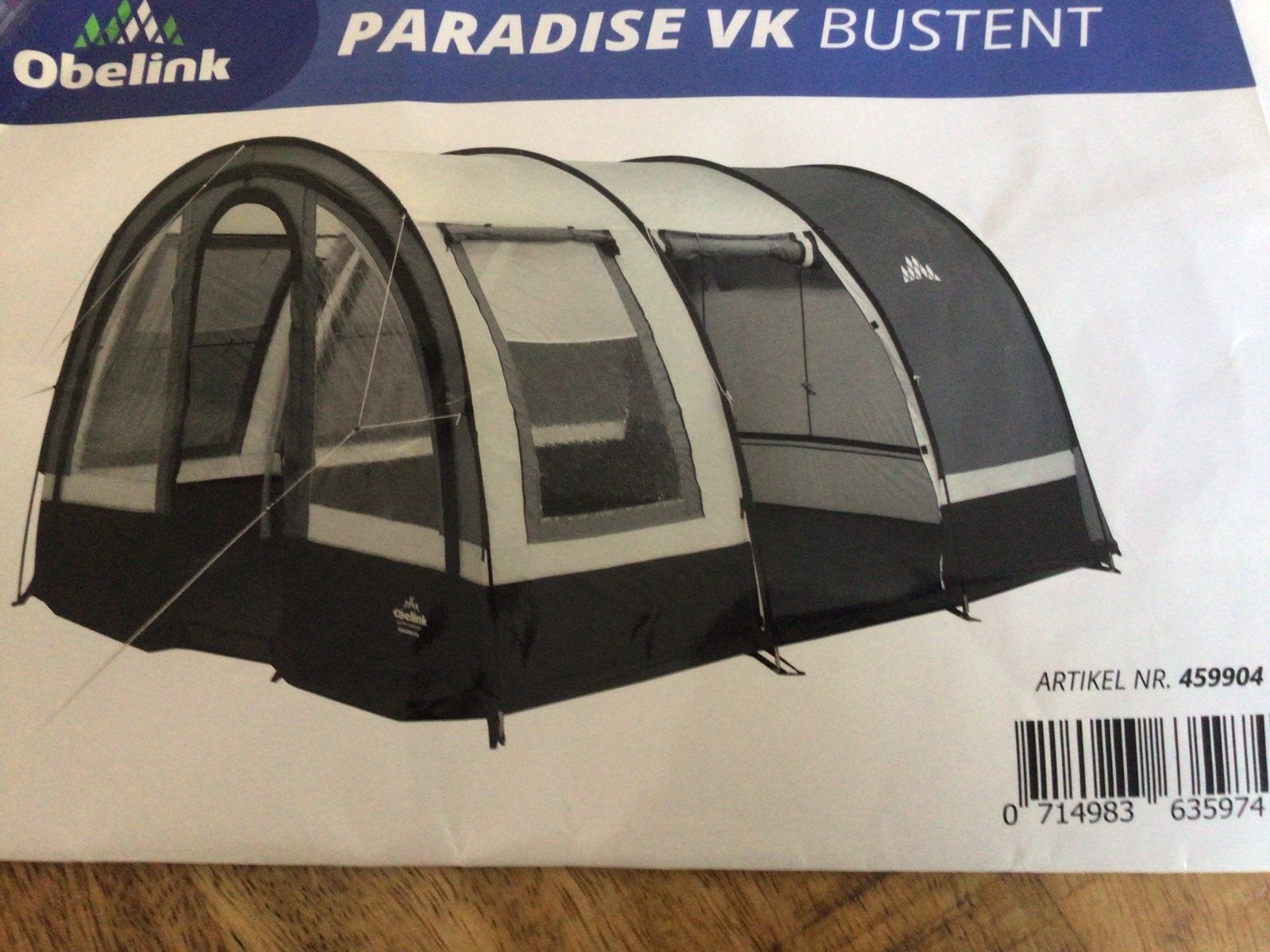 Obelink Paradise VK Bustent - Ruime en Comfortabele Voortent, Ophalen, Gebruikt, Tot en met 3